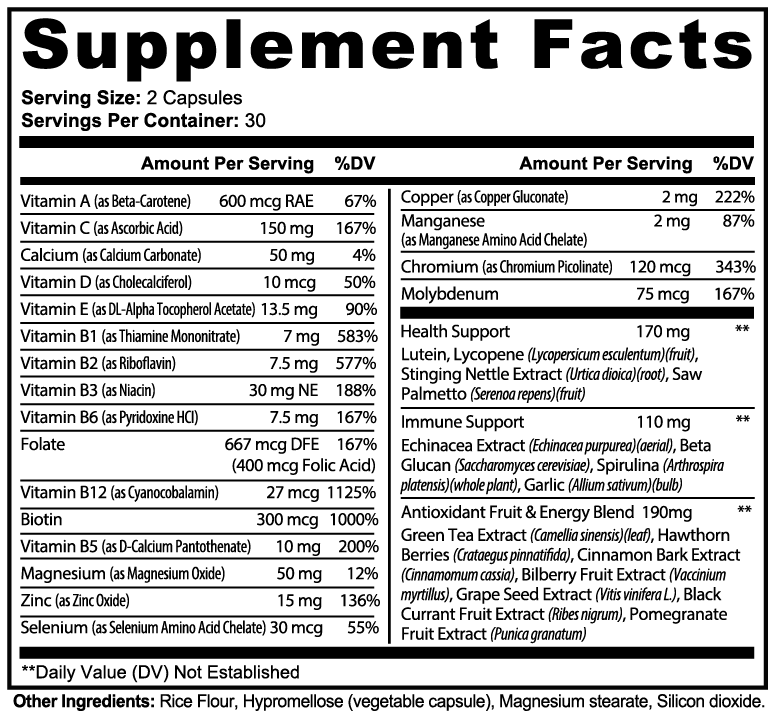 Complete Multivitamin, 60 capsules