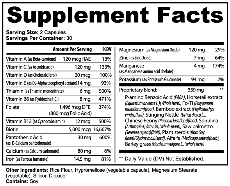 Hair, Skin and Nails Essentials, 60 Capsules