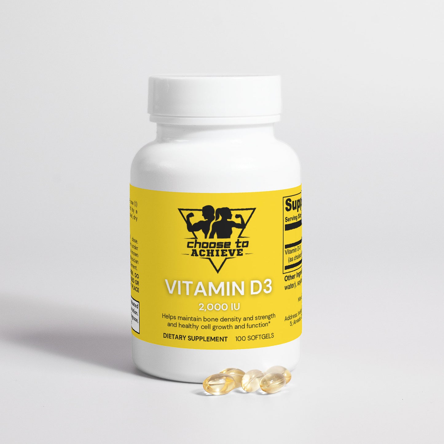 Vitamin D3, 100 softgels