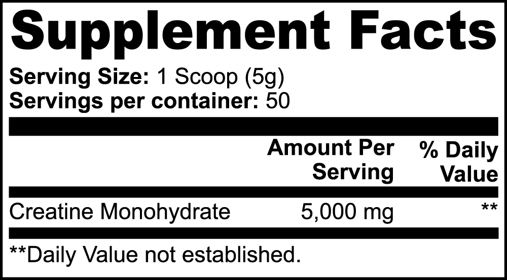 Creatine Monohydrate, 50 servings