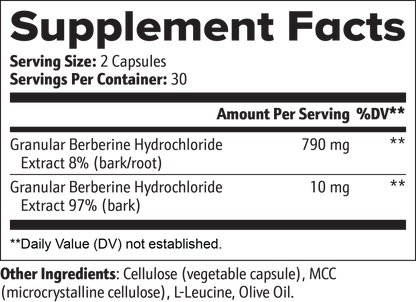 Berberine, 60 capsules