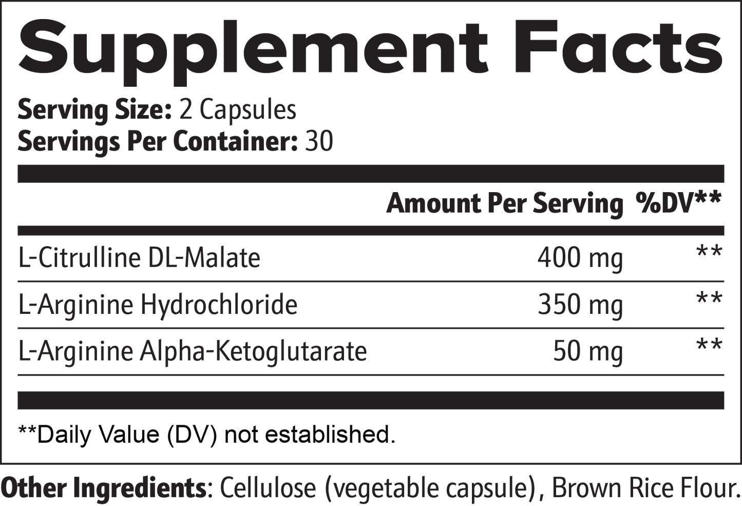Nitric Oxide, 60 Capsules