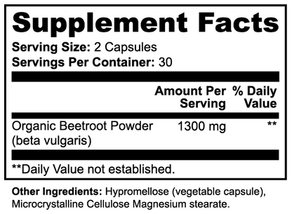 Beetroot, 60 Capsules