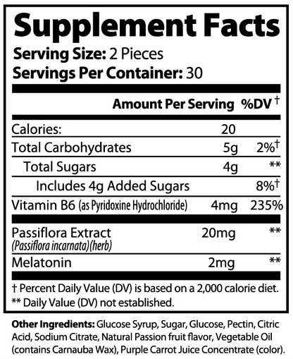 Sleep Well Gummies (Adult), 60 Gummies